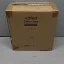 EDISHINE 21.85" Farmhouse Table Lamp, Rustic Bedside Lamp, Water Transfer Walnut Wood Grain Metal Base, Beige Linen Shade, Minimalist Nightstand Light for Living Room, Bedroom, Office, E26 Base