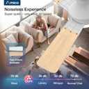 Amico Ceiling Fans with Lights, 52 inch Low Profile Ceiling fan with Light and Remote Control, Flush Mount, Reversible, 3CCT, Dimmable, Noiseless, White Ceiling Fan for Bedroom, Indoor/Outdoor Use