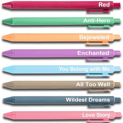 Taylor Gifts Merch, Cute Taylor Gel Pens, Office Supplies for Music Fans, Taylor Birthday Party Favors for Women, Nurse, Teacher