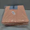 Stero Fabric Storage Bins 6 Pack Fun Colored Durable Storage Cubes with Handles Foldable Cube Baskets for Home, Kids Room, Closet and Toys Organization Peachpuff