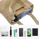 Straw Beach Tote Bag: Large Summer Boho Woven Bags - Rattan Handmade Shoulder Handbags for Women