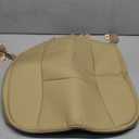 Ultra-Luxury PU Leather Car Seat Protection Cover Car Seat Cover for Most Four-Door Sedan&SUV,Single Seat Cover Without Backrest 1PCS (W 20.8 D 21 T 0.2inch) (3D-Beige)