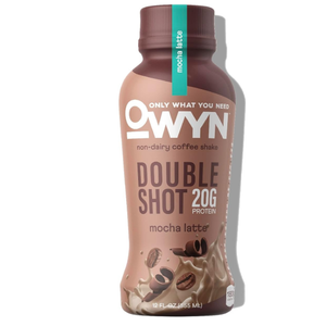 2 x OWYN Double Shot, Mocha Latte Protein Shake, 20g. Protein, 12fl oz. (EXP 05/25/26)