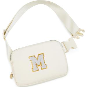 Mothers Day Gifts for Mom,Mom Gifts from Daughter,Gifts for Mom,Gifts for Wife Sister Her,Birthday Gift for Mom,Mother in Law Gift,Mama Gifts Idea,Crossbody Bags,Initial White M,Cream Bag (Orange)