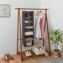 GRANNY SAYS 6-Shelf Hanging Organizer for Closet, Separable to 2 Pack 3-Shelf Hanging Shelves, Hanging Organizer for Bedroom, Ash Gray