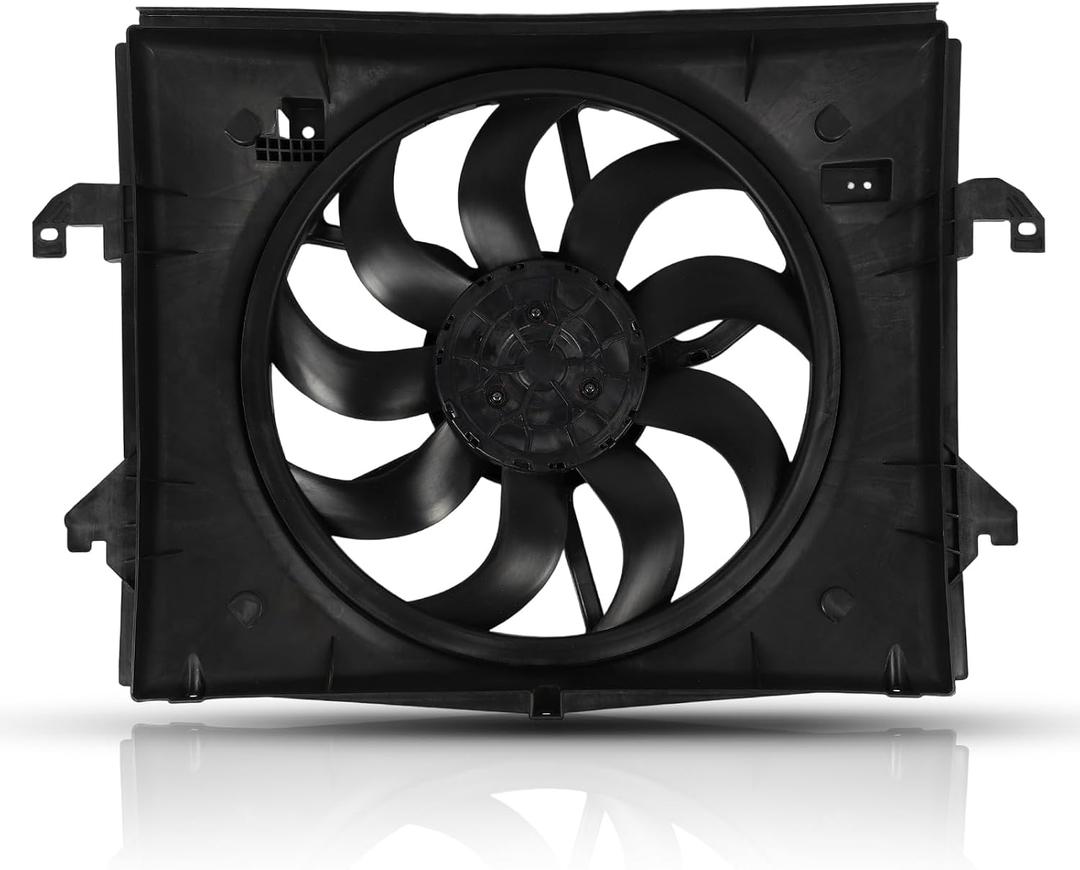 SCITOO Engine Radiator Cooling Fan Assembly Compatible with 2013-2018 for Ram for 1500 3.6L 2019-2023 for Ram for 1500 Classic 3.6L; Replace 624040;52014772AF;CH3115194