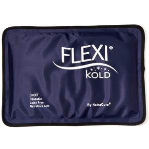 FlexiKold Gel Soft Flexible Ice Packs for Injuries - Reusable Freezer Cold Pack, Cold Compress & Cooling Gel Pad for Face, Shoulder, Hip, Leg, Arm, Ankle & Foot Injury - Medium - 7.5 x 11