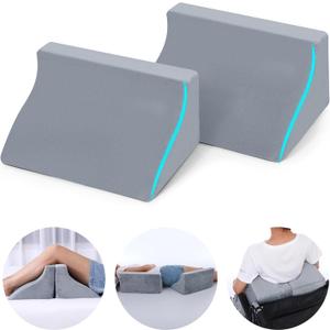 2 Pack Small Wedge Pillow for Sleeping, Wedges & Body Positioners, Back Pillow for Side Sleeper & Back Pain Relief & Bed Sores