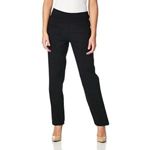 Briggs New York Women's Super Stretch Millennium Welt Pocket Pull on Career Pant (Average & Short & Tall Length) Size 18