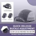 Mesh Short Brim Hats for Men Breathable Baseball Cap Summer Quick Dry Sports Trucker Hats Flat Brim Cooling Dad Hats (Mg-xhfydy2507-white)