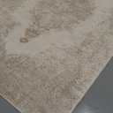 Area Rugs 8x10 Vintage Rug: Large Washable Living Room Rug Retro Medallion Distressed Rugs Soft Low Pile Non-Slip Indoor Floor Carpet for Bedroom Kitchen Nursery Dining Table Office (Beige, 8'x10')