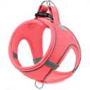 Joytale Small Dog Harness, Breathable Mesh Step-in Vest, Reflective Soft Padded Harnesses Small Sized Dog for Walking, Pink, S (S--Chest: 15-16.5'')