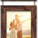 5x7 Wall Hanging Picture Frames Collage with 3 Opening Frames Brown