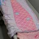 GOPHRALOVE Mermaid Nap Mats for Preschool with Removable Pillow and Blanket Kids Sleeping Bag with Pillow Reinforced Stitching Machine-Washable, Soft Nap Mats for Daycare, Travel, Camping 53"x21" (Purple)