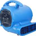 1/2hp 2800CFM Speed Air Mover Carpet Dryer Floor Fan Cooling Fan - Industrial Heavy Duty Abanico de Piso Blower Fan with High Power for Commercial and Industrial Use, Medium