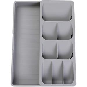 Faridabio Silverware Organizer Storage Tray,Cutlery Expandable Organizer for Kitchen Drawer Holding Flatware Spoons Forks