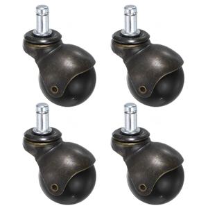 uxcell 2 Inch Ball Caster Wheels, 4pcs Stem Caster, 360 Degree Rotatable Caster Wheels for Furniture, Bronze Tone uxcell 2 Inch Ball Caster Wheels, 4pcs Stem Caster, 360 Degree Rotatable Caster Wheels for Furniture, Bronze Tone