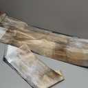 Brown Grey Table Runners Modern Art Farmhouse Linen Table Runners Dresser Scarves Retro Rustic Style for Party Kitchen Dining Table Coffee Holiday Party Decor (13"x 36")