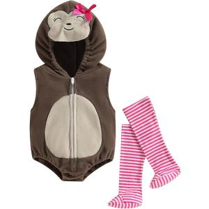 VISGOGO Baby Halloween Costumes Toddler Infant Boy Girl Avocado Pineapple Outfits Hooded Romper Jumpsuit Legging, 