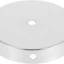 Round Iron Table Lamp Base Metal Stand for DIY Lighting Versatile Rustic Style with Flat Bottom and Wire Pass-Through for Table Lamps Crafts Led Displays