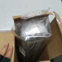 AOSKY Light Filtering Roller Shades Cordless Blinds for Windows, 1% Openness Free-Stop Shades with Valance, Thermal Insulated Fabric, UV Protection, Natural Woven Blinds38" W x 72" H, Black