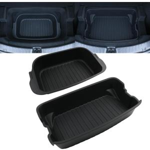 2 Pcs Trunk Organizer for 2025 2026 Tesla Model Y Juniper Trunk Storage Box Organizer Tray