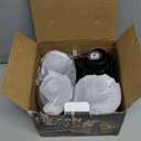 Fly Fans for Tables, Rechargeable Fly Fan Table Top Fan with LED Light, Fly Spinner with Soft Holographic Blades for Picnic, Restaurant, Party, Home, and BBQ (4 Pack)