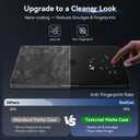 EooCoo Case Compatible with MacBook Pro 14 inch 2026-2021 M5-M1 Pro/Max Chip, Official Color-Matched, Anti-Mar Armor, Frosted Hard Shell Cases with Keyboard Cover, Screen Protector - Matte Space Black