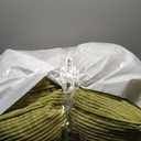 Washable Floor Pillow Cushion for Adults, Meditation Cushion Pillow, Large Square Floor Sitting, Removable Tufted Corduroy Cover, for Tatami Living Room or Yoga, 22x22 Inch, 2Pack, Machine Washable (Green)