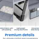 Camping Cot with Mattress, No Assembly Required Heavy Duty Folding Camping Cot for Adults, 550 Lbs Capacity Adjustable Portable Sleeping Bed for Indoor, Outdoor & Patio Use (L''70)