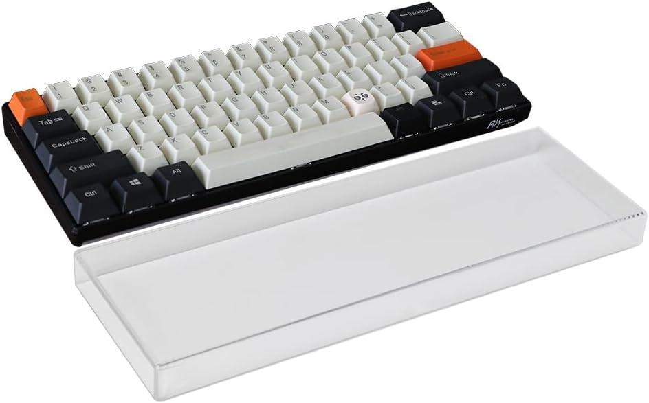Acrylic Keyboard Dust Cover,87 Keys Transparent Mechanical Keyboard Protective Cover,Compatible with Computer Gaming Keyboards (13.98''x5.08''x0.87'')
