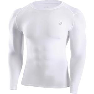 Runhit Long Sleeve Compression Shirts for Men, UPF 50+ Men's Compression Shirts, Running Athletic Workout Base Layer (XL)