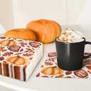 AnyDesign 80Pcs Fall Football Pumpkin Paper Napkin Maple Leaves Pumpkin Rugby Luncheon Napkin 6.5 x 6.5 Inch Autumn Decorative Dinner Hand Napkin for Farmhouse Birthday Baby Shower Tea Party Supplies