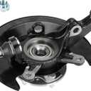 Front Right Steering Knuckle & Wheel Bearing Hub Assembly Fit for Honda Civic 1.7L L4 2003 2004 2005, 698-494, 698494, 51210S5AJ30, 45255S01A00, 44600S5DA00, Passenger Side