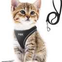 Fida Comfy Dog Harness with Leash, Cat Vest Harness Escape Proof, Breathable Lightweight Soft Mesh, Adjustable Reflective Step-in Harness for Puppy Toy Breeds & Extra-Small Pet (XXS (Neck:11.4"-12.2"; Girth:12.6"-14.2"))