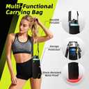 Insulated Water Bottle 40 oz, (Cold for 48H), Leak Proof Food-Grade Stainless Steel Water Jug With Auto Spout and Straw Lid, Portable Paracord Handle & Carrier Bag for Men Women Gym, Indigo Black