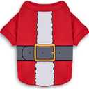 Koneseve Christmas Dog Shirt & Cat Sweater - Soft Cotton Santa Costume, Winter Warm Puppy Pajamas & Kitten Apparel for Small Dogs Cats, Cozy Pet Clothes for Boy Girl Pets 3XL