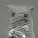 100 Pack 1ml Syringe with Cap for Liquid, 1cc Plastic Small Syringes with Cover, Non-Sterile, No Needle