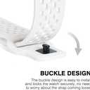 Watch Band Compatible with Samsung Galaxy Watch Ultra 47mm, Breathable Hollow-out Sport Band for Women Men Soft Silicone Galaxy Watch 7 Ultra Replacement Band-White