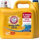 ARM & HAMMER Liquid Laundry Detergent, Powerfully Clean, Clean Burst Scent, More Loads, 205 Loads, 205 Fl Oz