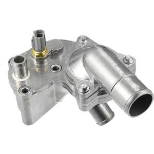 X AUTOHAUX Upgraded Aluminum Alloy Thermostat Housing Assembly with Sensor for Ford for Mustang 4.0L 2005 2006 2007 2008 2009 2010 Replaces 5R3Z8592BA