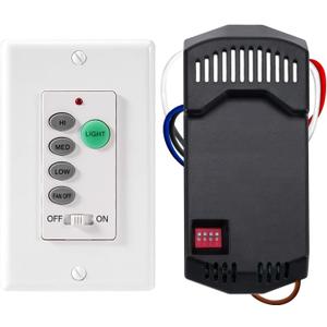 Humpptom Universal Ceiling Fan Remote Control, Ceiling Fan Wall Switch UC9050T, UC9050T Ceiling Fan Wall Remote Control Compatible with Hampton Bay Harbor Breeze Hunter (Remote R28 KIT 1 Pack)