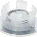 Yinpecly Copper Sink Overflow Covers Basin Trim Round Hole Caps Insert for Home Shopping Malls Kitchen Bathroom Silver Tone 2PCS