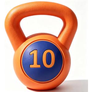 Single Kettlebells, Coated Cast Iron Kettlebell Weights with Wide Grip Handle & Flat Bottom, Strength Training Equipment for Swings, Squats, Deadlifts, Push-Ups & Home Gym Workouts