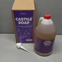 FLOWHYET 1 Gallon Lavender Liquid Castile Hand Soap Refill, Pure Natural Organic For Oily Skin, Hand, Bath, Body, Laundry, Dishes, Home Cleaning Vegan Hard Water Friendly - Lavender 128 Fl Oz