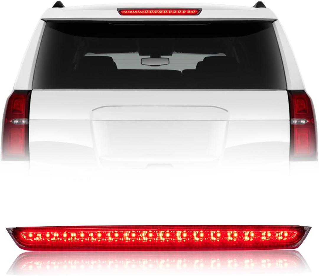 Third Brake Light with Strobe Flash for 2007-2014 CHEVY SUBURBAN Accessories 1500 2500/ Tahoe, GMC Yukon Xl 1500 2500, High Mount Rear Brake Lights Assembly for 04-07 Buick Rainier Accessories