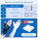 Velpeau Carpal Tunnel Wrist Brace with Thumb Support for Right and Left Hands, Thumb Spica Splint for De Quervain's Tenosynovitis, Sprain, Injuries, Tendonitis, Arthritis, Wrist Pain (Left Hand, L)