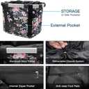RAYMACE Bicycle Basket Dog Bike Handlebar Basket Front,Folding Detachable Quick Release Easy Install,Cycling Picnic Bag