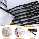 20pcs Mesh Zipper Pouch Bags A4 Mesh Bags for Classroom Organization, Waterproof Document Zipper Pouches for Cosmetics, Travel Storage File Bags for Office Supplie (Black-A3-20PCS)