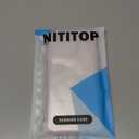 NITITOP Compatible with iPhone 14 Pro Max Case Cute Clear Durable Ribbon Bowknot Pattern for Girls Women Soft TPU Transparent Full Camera Lens Shockproof Protective Phone Cover - Pink